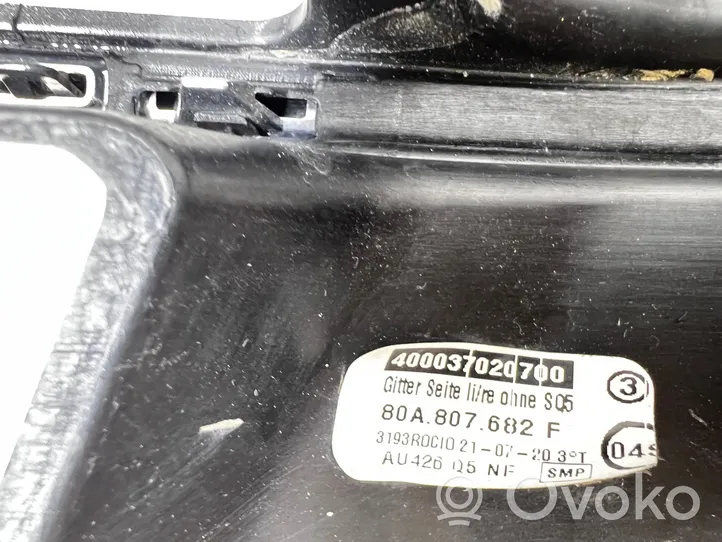 Audi Q5 SQ5 Mascherina inferiore del paraurti anteriore 80A807682F