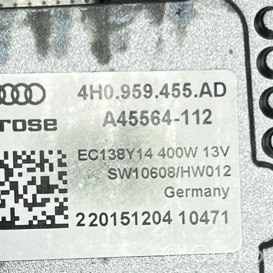 Audi A7 S7 4G Elektryczny wentylator chłodnicy 4H0959455AD