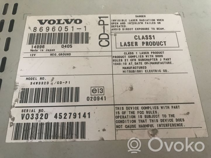 Volvo V50 Unità principale autoradio/CD/DVD/GPS 86960511