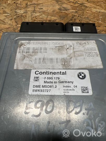 BMW 3 E90 E91 Calculateur moteur ECU 7595179