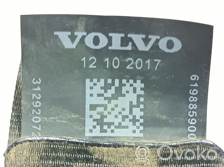 Volvo V40 Cross country Kolmannen istuinrivin turvavyö 