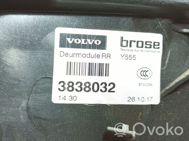Volvo V40 Cross country Mécanisme manuel vitre arrière 
