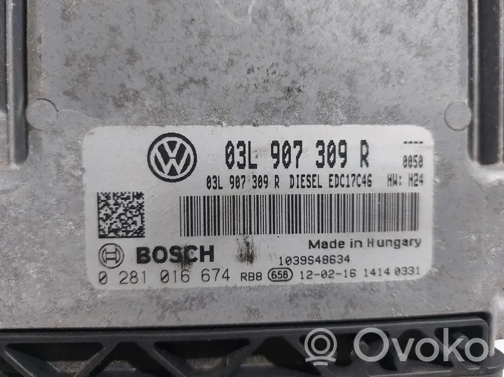 Volkswagen Touran II Moottorin ohjainlaite/moduuli 03L907309R