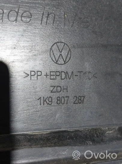 Volkswagen Golf VI Support de plaque d'immatriculation 1K9807287