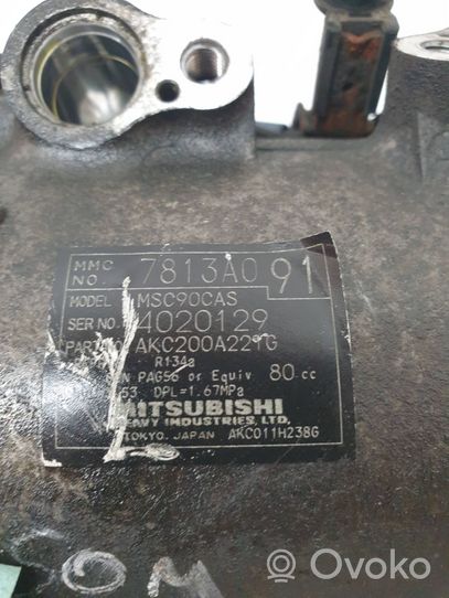 Mitsubishi Outlander Ilmastointilaitteen kompressorin pumppu (A/C) 7813A091