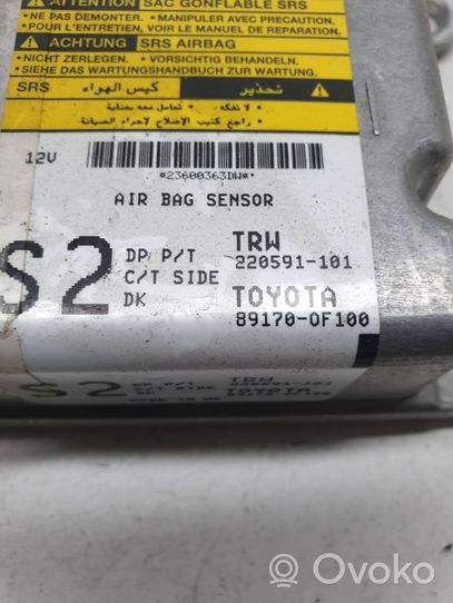 Toyota Verso Turvatyynyn ohjainlaite/moduuli 891700F100