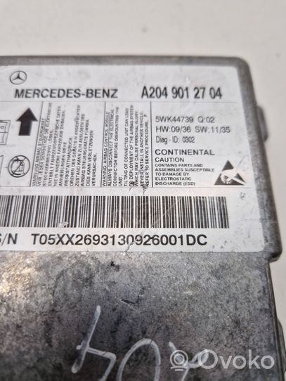 Mercedes-Benz C W204 Sterownik / Moduł Airbag A2049012704