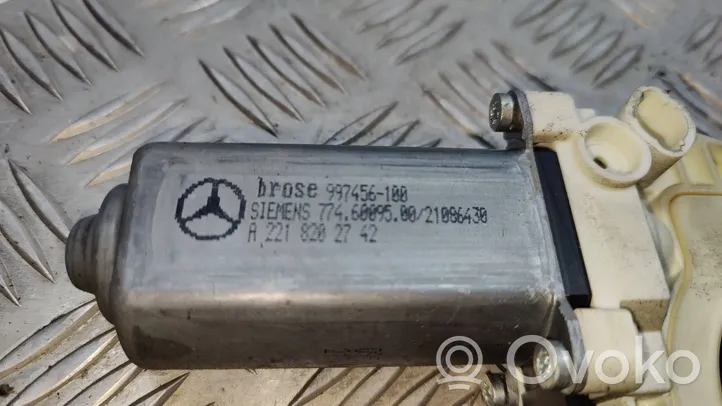 Mercedes-Benz S W221 Etuoven ikkunan nostomoottori A2218202742