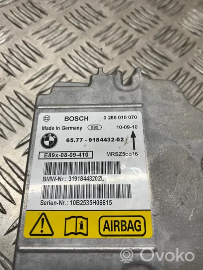 BMW 3 E92 E93 Airbag control unit/module 9184432