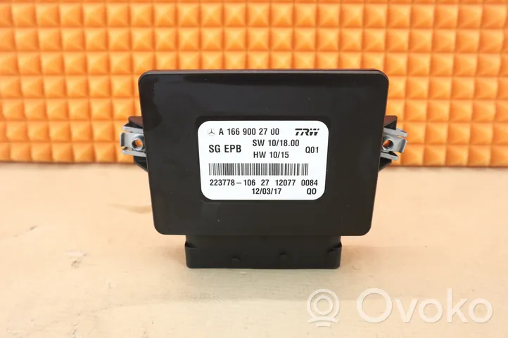 Mercedes-Benz B W246 W242 Module de commande de frein à main 1669002700