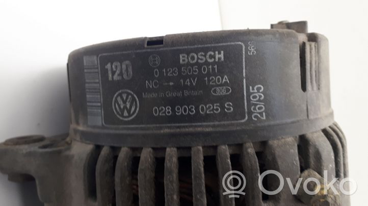 Volkswagen Caddy Generatore/alternatore 0123505011