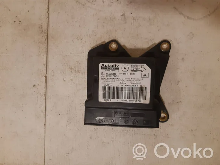 Citroen Berlingo Module de contrôle airbag 9673393680