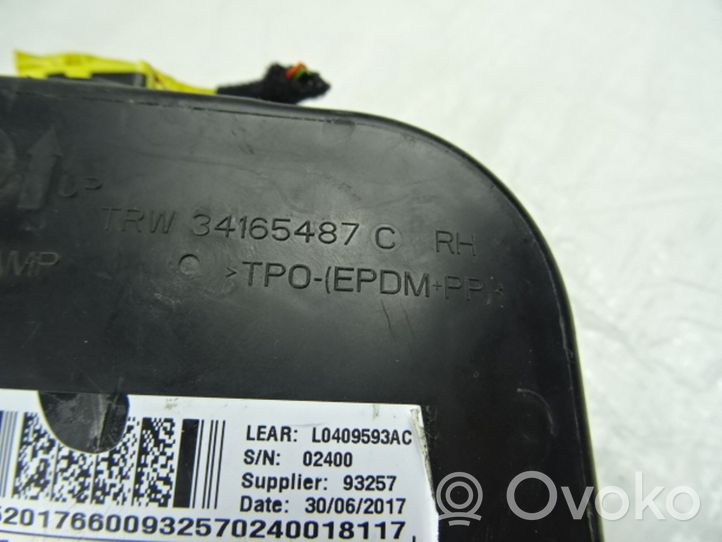 Fiat 500X Poduszka powietrzna Airbag fotela 34165487