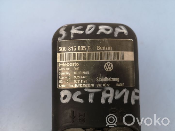 Skoda Octavia Mk3 (5E) Ogrzewanie postojowe Webasto 5Q0815005A