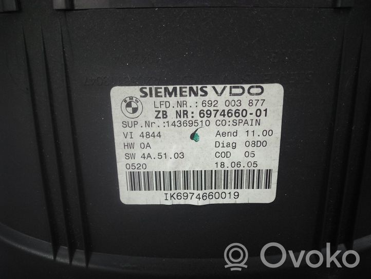 BMW 3 E90 E91 Compteur de vitesse tableau de bord 697466001