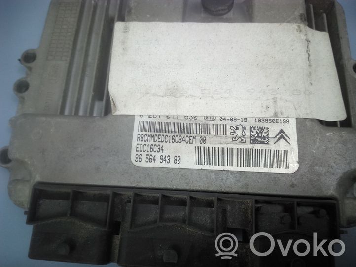 Peugeot 307 Moottorin ohjainlaite/moduuli 9656494380