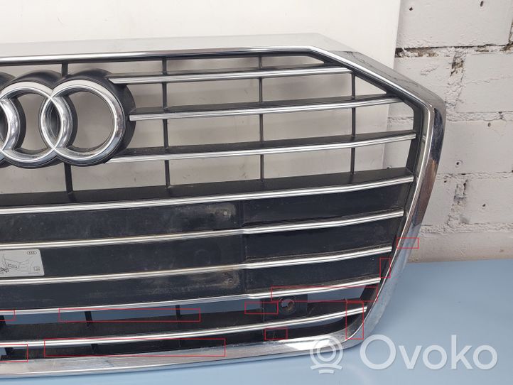 Audi A6 S6 C8 4K Grille calandre supérieure de pare-chocs avant 4K0853651B