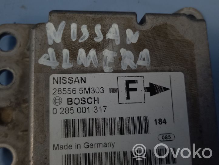 Nissan Almera Module de contrôle airbag 0285001317