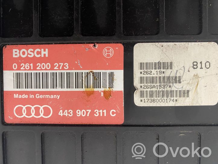 Audi 80 90 B3 Sterownik / Moduł ECU 443907311C