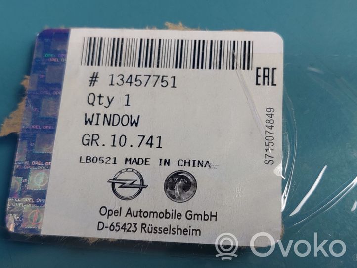 Opel Crossland X Takaoven ikkunalasi 13457751