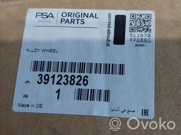 Opel Insignia B R20-alumiinivanne 39123826