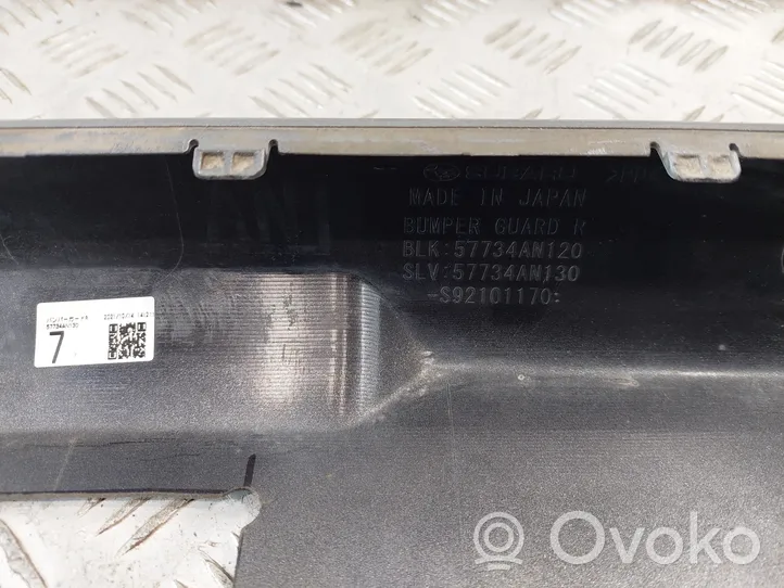 Subaru Outback (BT) Moulure inférieure de pare-chocs arrière 57734AN120