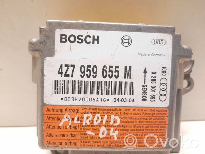 Audi A6 Allroad C5 Oro pagalvių valdymo blokas 4Z7959655M