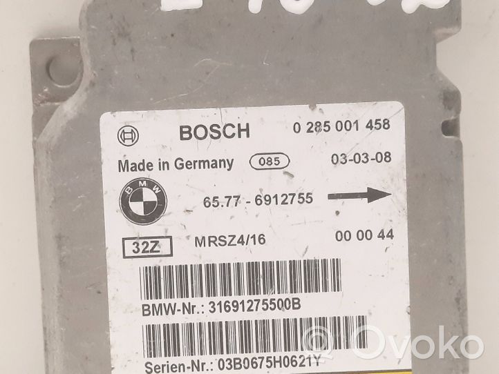 BMW 3 E46 Turvatyynyn ohjainlaite/moduuli 6912755