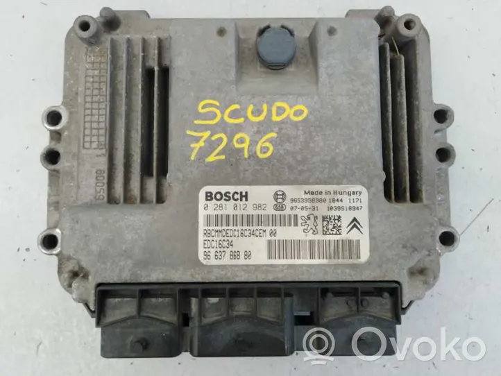 Fiat Scudo Calculateur moteur ECU 0281012982