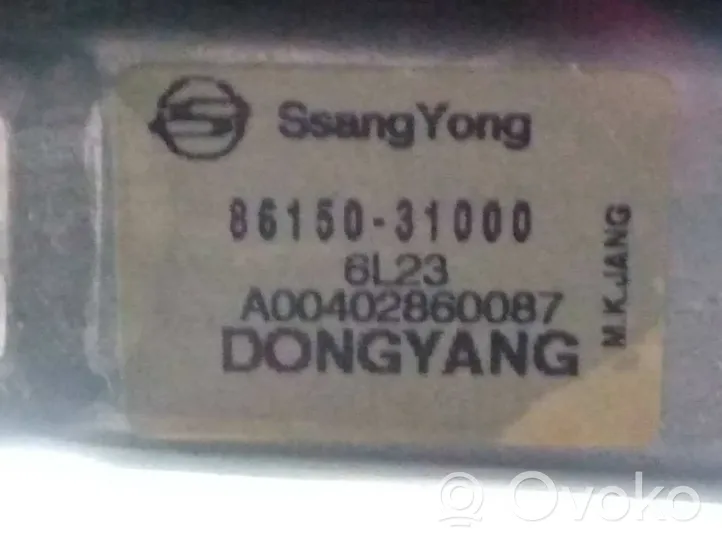 SsangYong Actyon sports I Motorino del tergicristallo del lunotto posteriore 8615031000