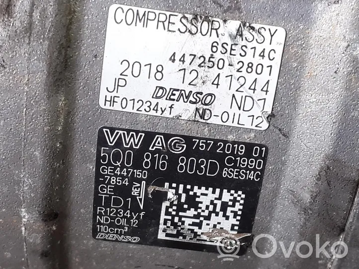 Audi A1 Compressore aria condizionata (A/C) (pompa) 5Q0816803D