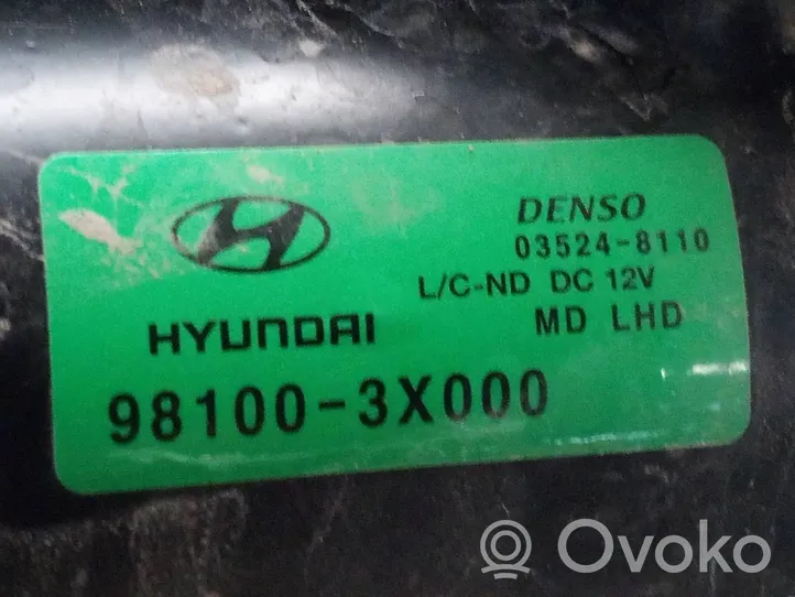 Hyundai Elantra Mechanizm i silniczek wycieraczek szyby przedniej / czołowej 035248110