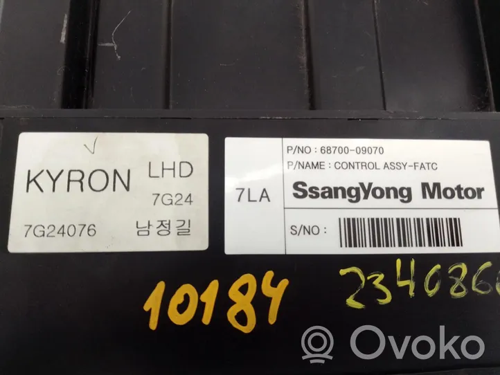 SsangYong Kyron Ilmastoinnin ohjainlaite 6870009070