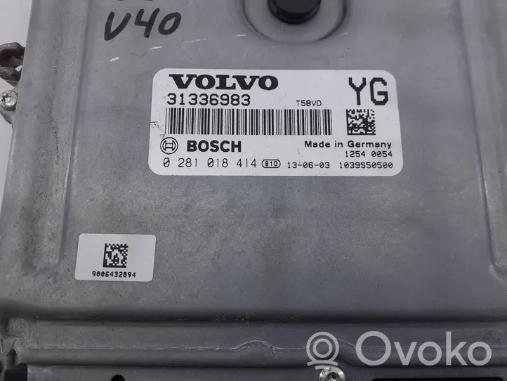 Volvo V40 Centralina/modulo del motore 31336983