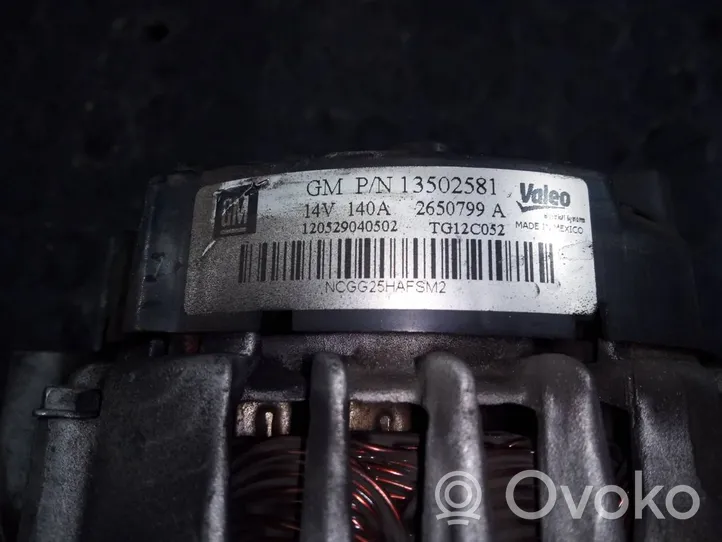 Opel Insignia A Generatore/alternatore 13502581