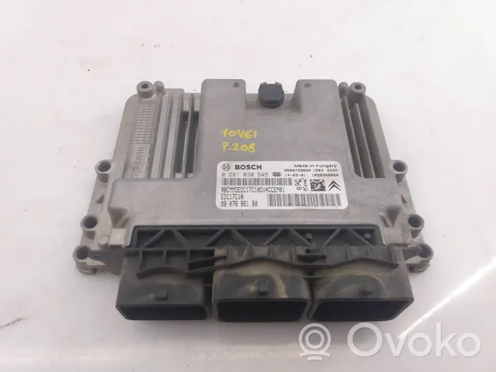 Peugeot 208 Calculateur moteur ECU 9807886180