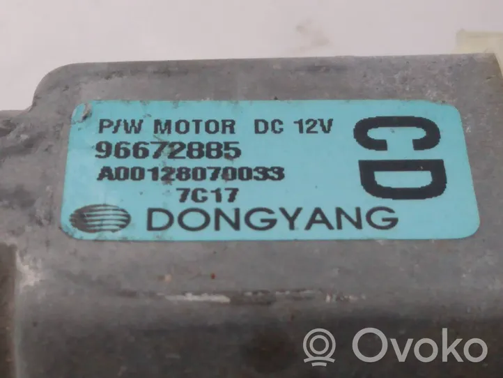 Opel Antara Elektryczny podnośnik szyby drzwi tylnych 96672885