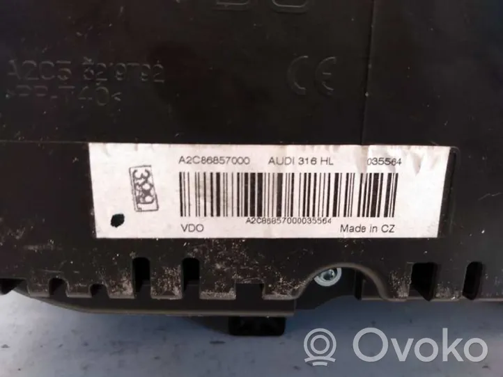 Audi Q3 8U Tachimetro (quadro strumenti) 8U0920930G