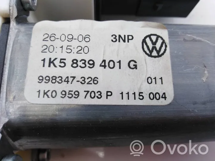 Volkswagen Jetta III Takaoven ikkunan nostomoottori 1K5839401G