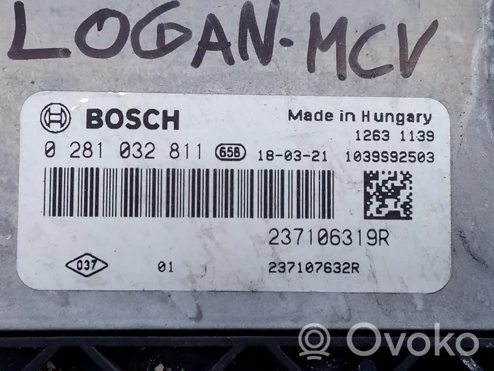 Dacia Logan II Unidad de control/módulo del motor 237106319R