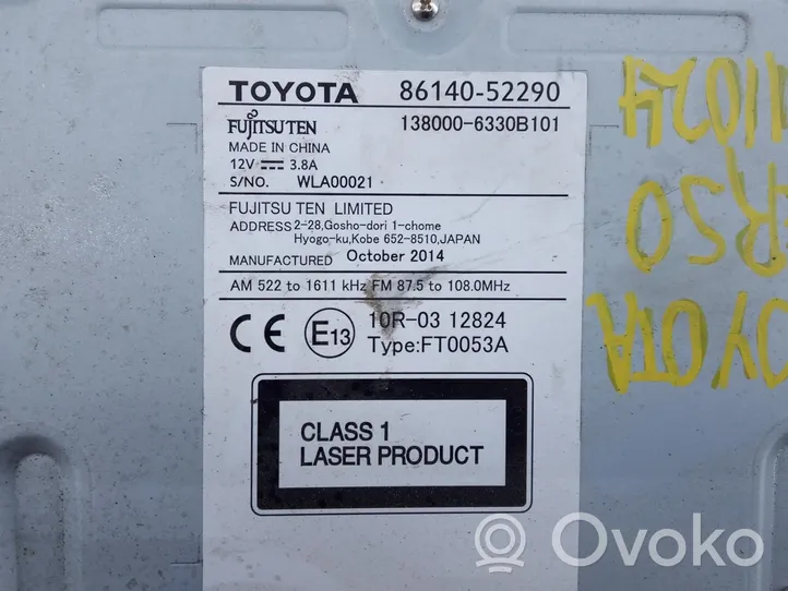 Toyota Verso-S Radio / CD/DVD atskaņotājs / navigācija 8614052290