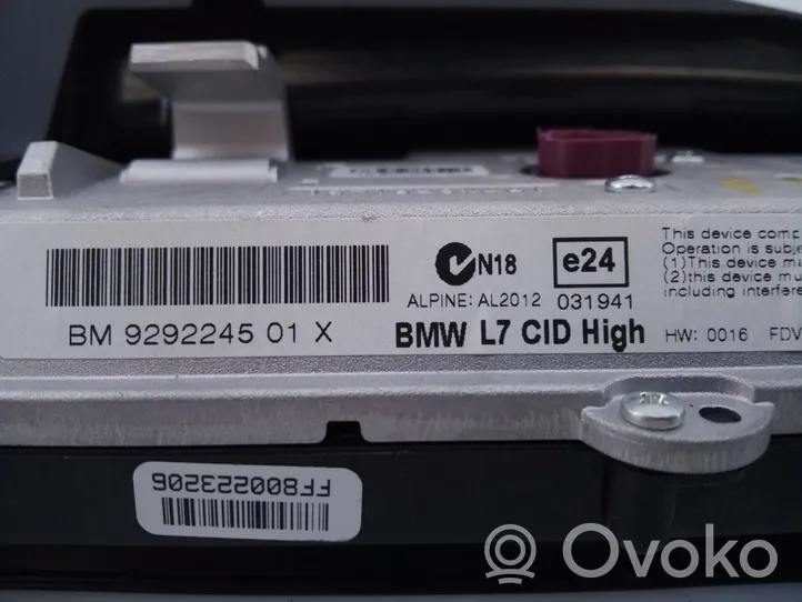 BMW 7 G11 G12 Unità principale autoradio/CD/DVD/GPS 929224501X