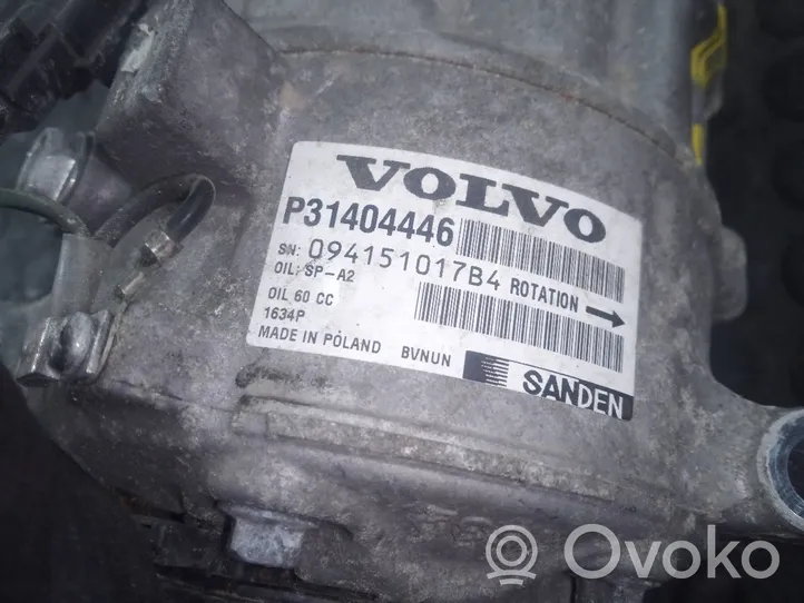 Volvo S60 Ilmastointilaitteen kompressorin pumppu (A/C) P31404446