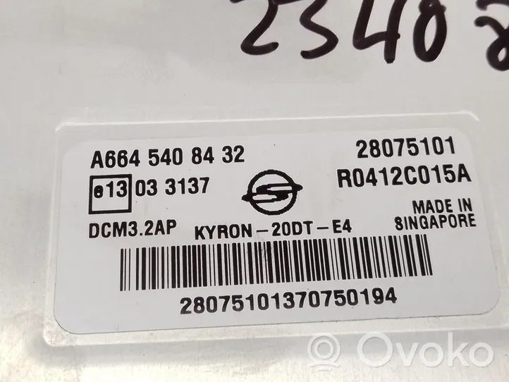 SsangYong Kyron Calculateur moteur ECU A6645408432