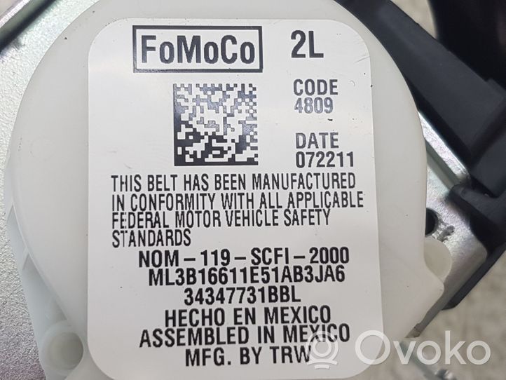 Ford F150 Pas bezpieczeństwa fotela tylnego ML3B16611E51