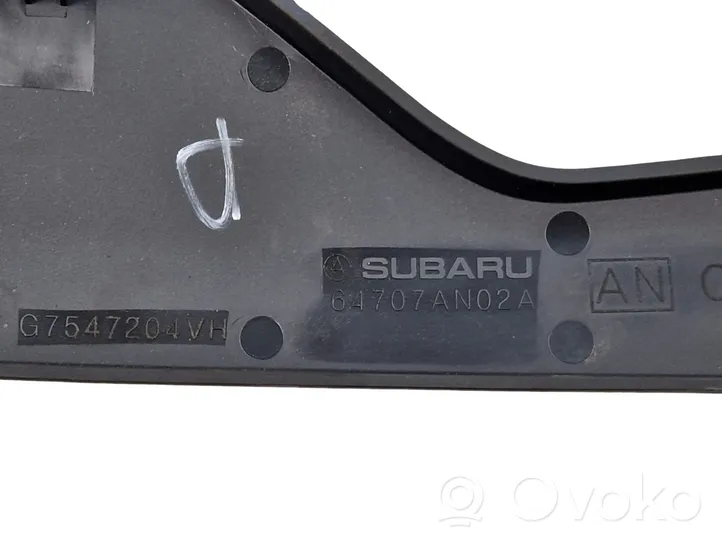 Subaru Outback (BT) Rivestimento cintura di sicurezza 64707AN02A