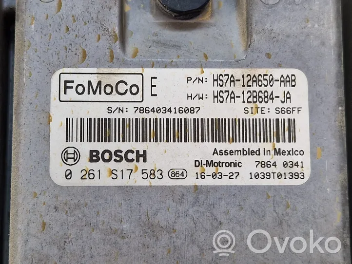 Ford Fusion II Sterownik / Moduł ECU HS7A12A650