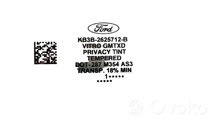 Ford Ranger Takaoven ikkunalasi KB3B2625712