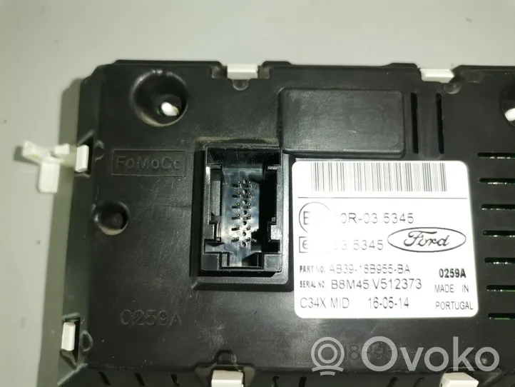 Ford Ranger Schermo del visore a sovrimpressione AB3918B955BA