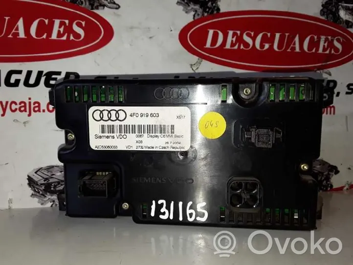 Audi A6 S6 C6 4F Schermo del visore a sovrimpressione 